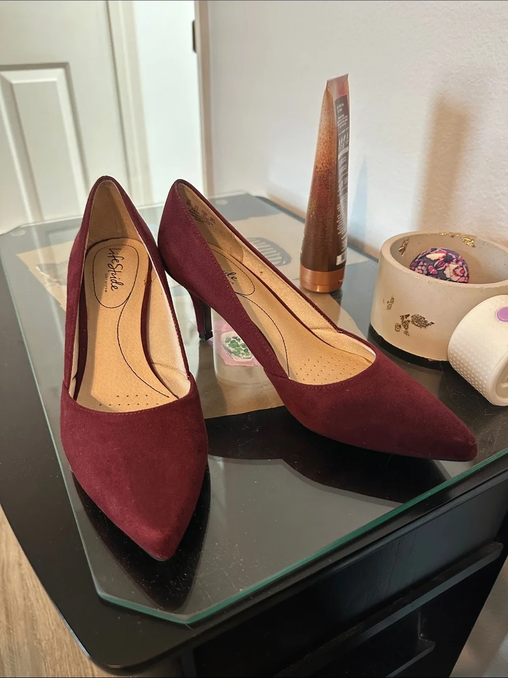 LifeStride New heels , 👠 Burgundy sz 9